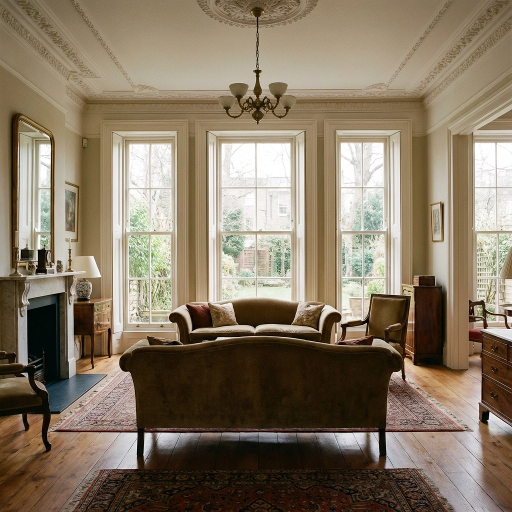 London case studies showing successful secondary glazing installations on period sash windows
